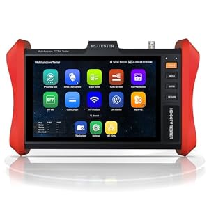 4K 12MP IP Camera Tester, WANLUTECH 90W PoE Power Output 8” Touchscreen CCTV Test for 8MP TVI CVI AHD CVBS Cameras, SFP Test, RJ45 Cable TDR Test, WiFi Network Tools, HDMI VGA (E89)