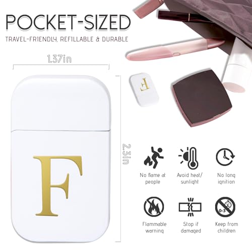 Encendedor de llama torch dorado elegante para mujer miniatura 2