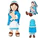 N/A/A 12,8 Pouces Peluche Marie Tenant bébé Jésus poupée en Peluche Religieuse Vierge Marie Jouet Anti-Stress câlins Jouets pour Enfants Adultes Cadeaux d'anniversaire pour garçons Filles