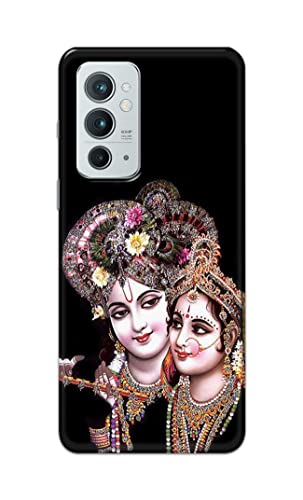 Image of PRINTFIDAA� Printed Hard Back Cover Case for OnePlus 9RT 5G Back Cover (Radha Krishna) -2808
