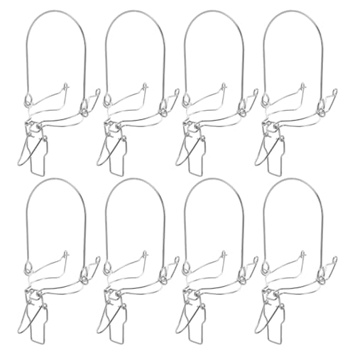 Homoyoyo 8 Abrazaderas Metálicas Pequeñas para Tarros de Cristal con Cierre Hermético Clips de Alambre para Frascos de Conservas Botellas de Leche y Jugos Accesorios para Cocina y