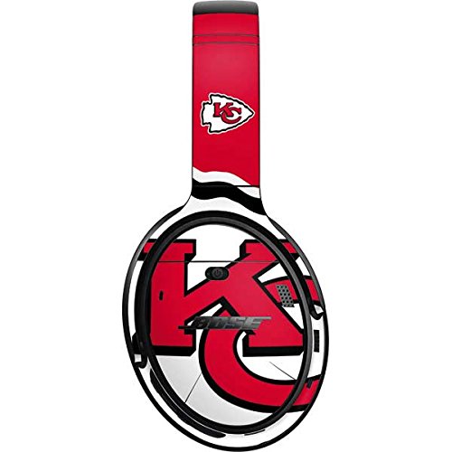 Skinit Decal Audio Skin Compatible with Bose QuietComfort 35 II Headphones - Officially Licensed NFL Kansas City Chiefs Large Logo Design
