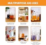 Glass Jug-1/2-2 Jugs, Clear