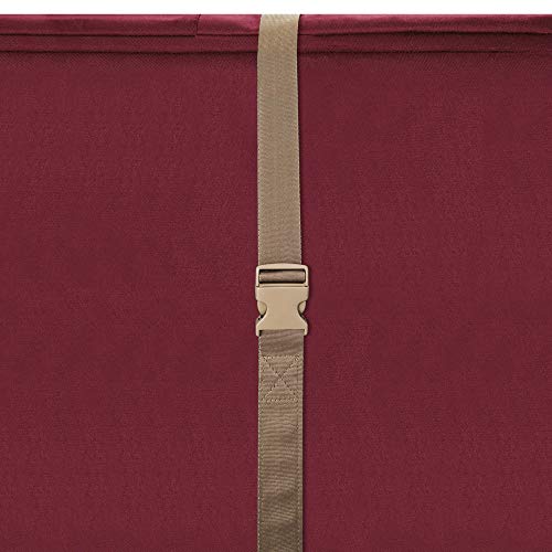 Elf Stor 83-DT5172 Premium Red Rolling Duffle Style Christmas Storage Bag-Holds Trees up to 12 Feet, Foot