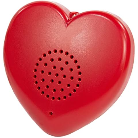 Talking Products, Talking Heart MP3 Player Sound Button, 8 Minutes Recording, Red. Create your own Personalised Memory Bear, Plush Toy or Baby Heartbeat Keepsake (USB Included) Cover