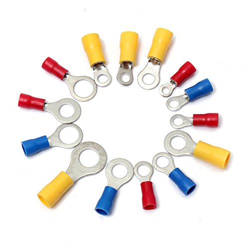 ChaRLes 650 Pc Surtido Anillo Aislado Terminales De Alambre Eléctrico Crimp Conector Set Kit
