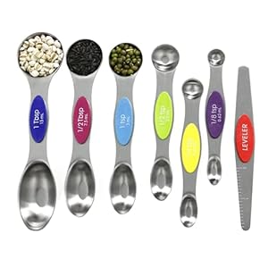 Multicolor Magnetic Measuring Spoons Set with...