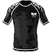 SMMASH KOI Rashguard Hombre Manga Corta, Camisetas Hombre para MMA, Artes Marciales, Krav Maga, BJJ, K1, Karate, Material Transpirable y Antibacteriano, (L)