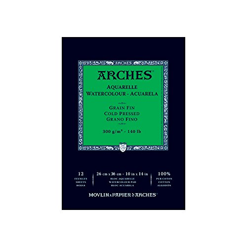 Arches Watercolor Pad 9x12 inches 140 lb Cold Press