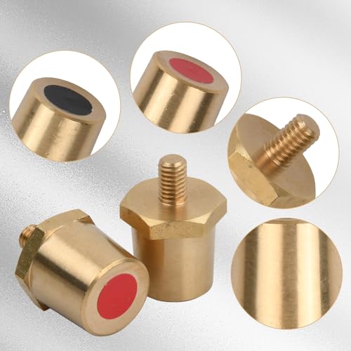 Joyan 2 Stück M6 Batteriepoladapter, Batteriepolklemmen, Messing-batteriepoladapter Paar für Lithium-Autobatterien