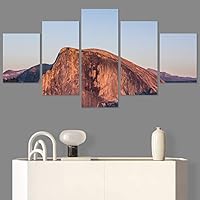 SIGNWIN 5 Panel Canvas Wall Art Mountainscape for Home Decorations Ready to Hang - 60