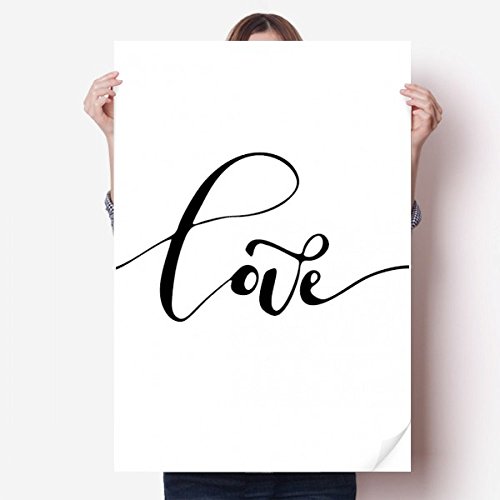 Decal love line citation DIYthinker grand sticker mur