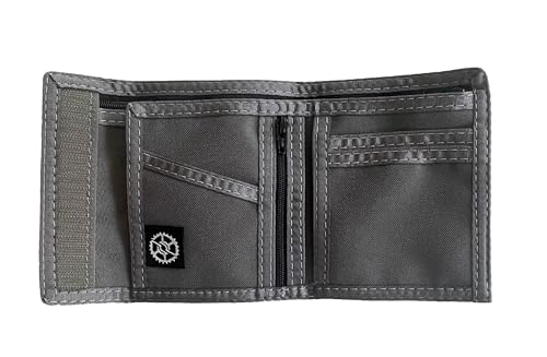 Image of Sprocket Nylon Billfold Wallet with Zippered Pockets (Granite)