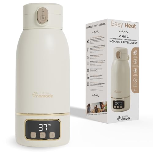 Little Nomade Chauffe Biberon Portable/Voiture/Voyage, 500ml, Universel, Sans Fil, Température...