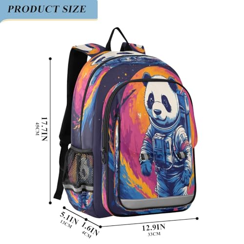 Sac à dos ordinateur panda astronaute pour voyage quotidien