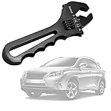 Xastro AN Fitting Wrench Adjustable Range of 3AN to 16AN Fitting Spanner Lightweight Aluminum Construction for AN Hose Fitting Adapters Black