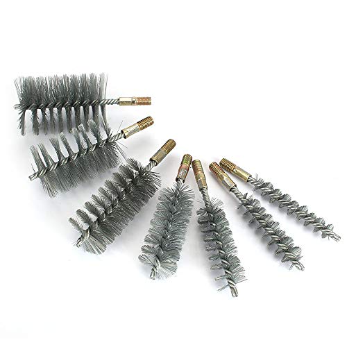 Image of 1Pc 1.2 inch Round Pipe Tube Cylinder Bores Stainless Steel Wire Brush 32mm