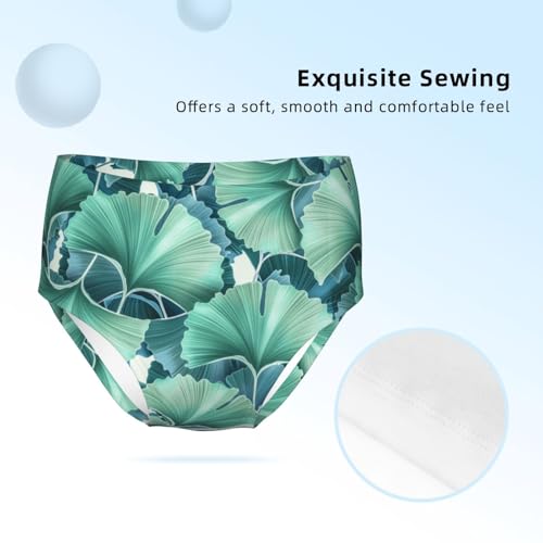 Tropical Flower Plant And Leaf Girls' Underwear Soft Cotton Little Girls Panties Comfort Briefs3