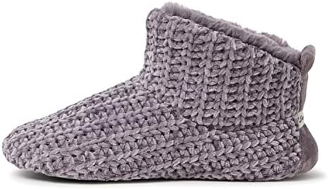 Dearfoams Women's Chenille Bootie Slipper, Excalibur, X-Large | Image 3
