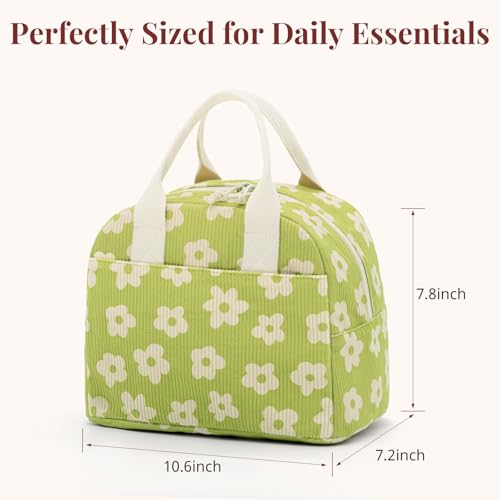 Image of LOVELYWIND Lunch Box for Women Cute Lunch Bags for Women Lunch Tote Bags Reusable Insulated Lunch Box Large Capacity Reusable Insulated Cooler for Work or Travel Gifts or Beach