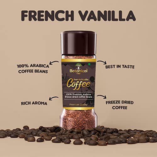 Image of Botanical sage- French Vanilla instant coffee | 100% Arabica freeze dried | Flavored coffee | 100g