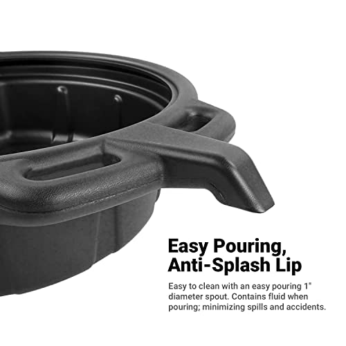 Capri Tools Cp21024 Portable Oil Drain Pan, 2 Gallon, Black #TOP1