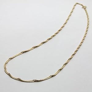 Amazon | 18金 ネックレス K18 スクリュー チェーン 50cm 6g