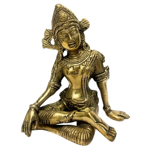 Image of Vastu Remedy Indra Dev Idol in Pure Brass for Management & Success | Decorative Brass Statue for Home, Office & Temple