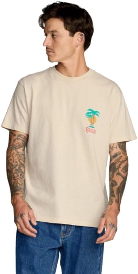 RVCA Men's Frond Mural Short Sleeve