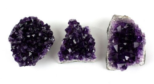 Crystal Allies Materials: 1lb of Small Natural Amethyst Druze Clusters from Uruguay w/Authentic Stone Info Card