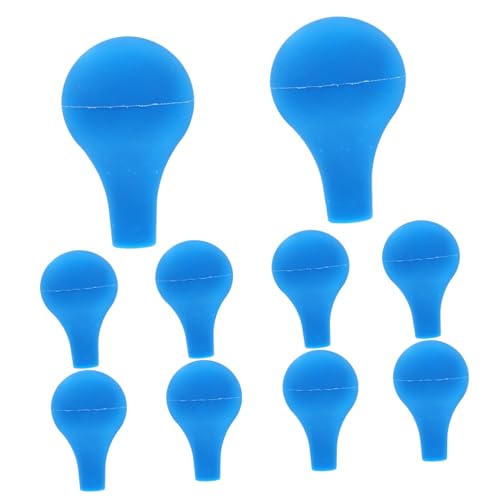 MUSISALY 2sets Bulb Cap for Liquid Dropper Pipette Silicone Replacement Graduated Pipettes for Lab 10pcs*2