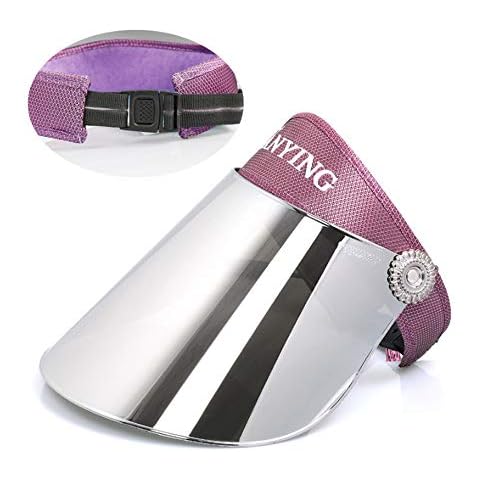 HANSHAN Unisex Summer Visor Sun Hat-Breathable-Anti-UV Waterproof Solar Face Shield Hat-for Hiking,Golf,Tennis,Outdoors (Color : Purple) Cover