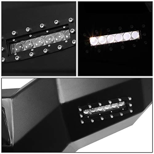 Image of DNA Motoring FGBP-008 1-Piece Design Rock Crawler Front Winch Bumper w /LED Fog Light Compatible with 07-13 Toyota Tundra