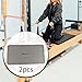 Yiju 2X Pilates Reformer Mats Non Slip Practical Compact Exercise Pads Pilates Kneeling Mats for Body Building Home Gym Fitness, Gray