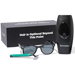 5minskin Hair Removal At Home – Hair Removal Device 2.0 | Facial Hair Removal | Skincare Routine for Beautiful Radiant Skin of Bikini, Legs, Arms (Black)