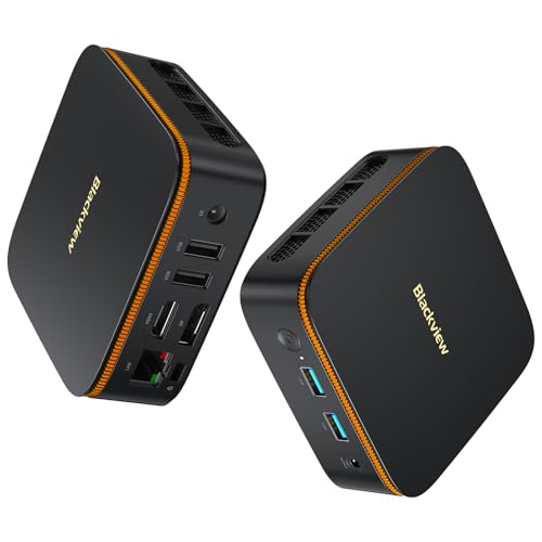 Blackview MP20 Win 11 Pro Mini PC, Intel Twin Lake N150(hasta 3.60 GHz),8GB DDR4 256GB M.2 SSD Mini Ordenador, HDMI+DP Dual 4K Display, USB 2.0/3.0, WiFi 2.4/6G, Micro PC para Negocios/Escuela