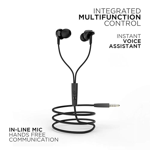 Image of Original for 100 in-Ear Wired Earphones with Mic, High Performance Stereo Sound (KN-HG43)