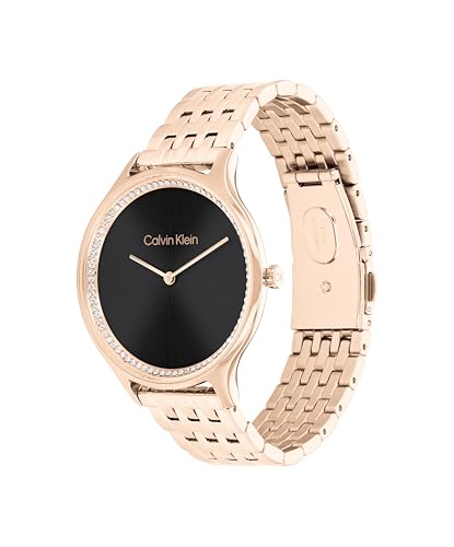 Calvin Klein black gold-tone luxury watch – image 2