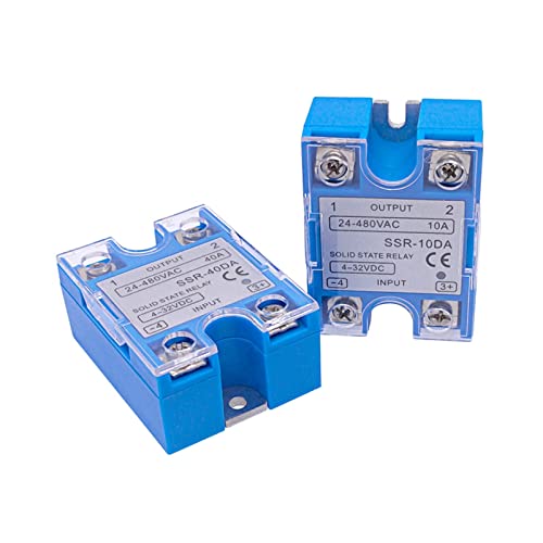 Relais statique SSR 80DA commande DC AC monophasé électronique 80A