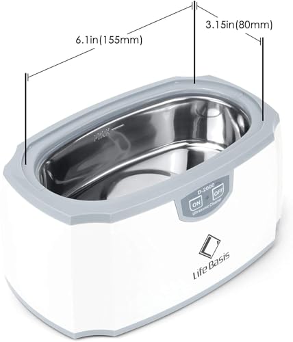 LifeBasis Ultraschallreinigungsgerät 420ml- TESTSIEGER 2025 Brillenreinigungsgerät...