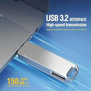 Fpreeza Chiavetta USB 3.1 da 256 GB con porta di tipo C e tipo A, per archiviazione e backup per smartphone OTG