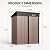 Aoxun 5x3 FT Outdoor Storage Shed with Base, Shed with Sloping Roof, Brown