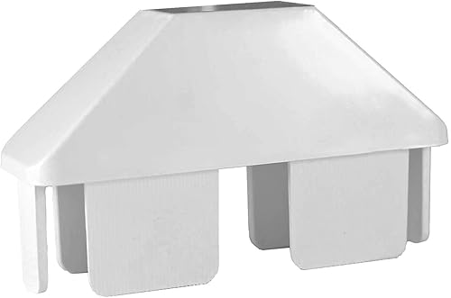 Miniatura 7 de Jake Sales Tapas de valla de vinilo para piquetes - 78" x 3" tapas de piquete de vinilo puntiagudas - tapas blancas para piquetes