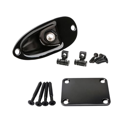Pack of Guitar Reinforcement Features Neck Plate String Tree Retainers Output Socket Plate for Assembly and Stability Guitar Nec