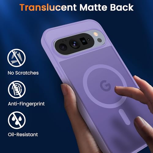 Image of WRJ Magnetic Case for Google Pixel 10 Pro XL 6.8-Inch,Taro Purple