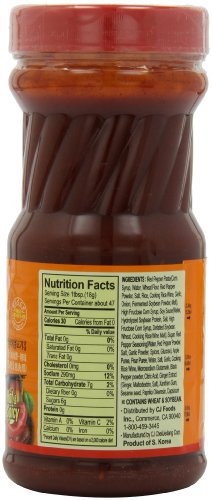 CJ Korean BBQ Sauce, Hot & Spicy (Chicken & Pork), 29.63-Ounce Bottles (Pack of 4)