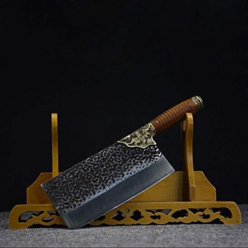 MAYiT Meat Cleaver Knife, Chopper Stainless Steel Cleaver Knife Household Bone Cutter Chopping Cutter Purpose Chef Knife Handmade Forged Butcher