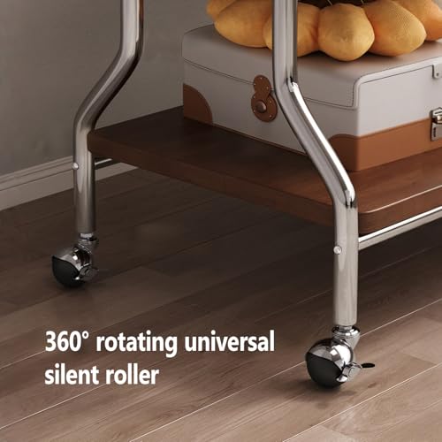 Portant à vêtements à roulettes compact pour optimiser le rangement