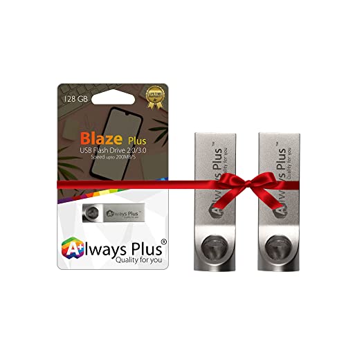 Image of Blaze 128GB Pen Drive USB 2.0 /3.0 Flash Drive,Speed up to 200MB /S Pack of 2 Combo.