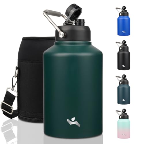 Konokyo 128 oz Insulated Stainless Steel Water Bottle Jug
